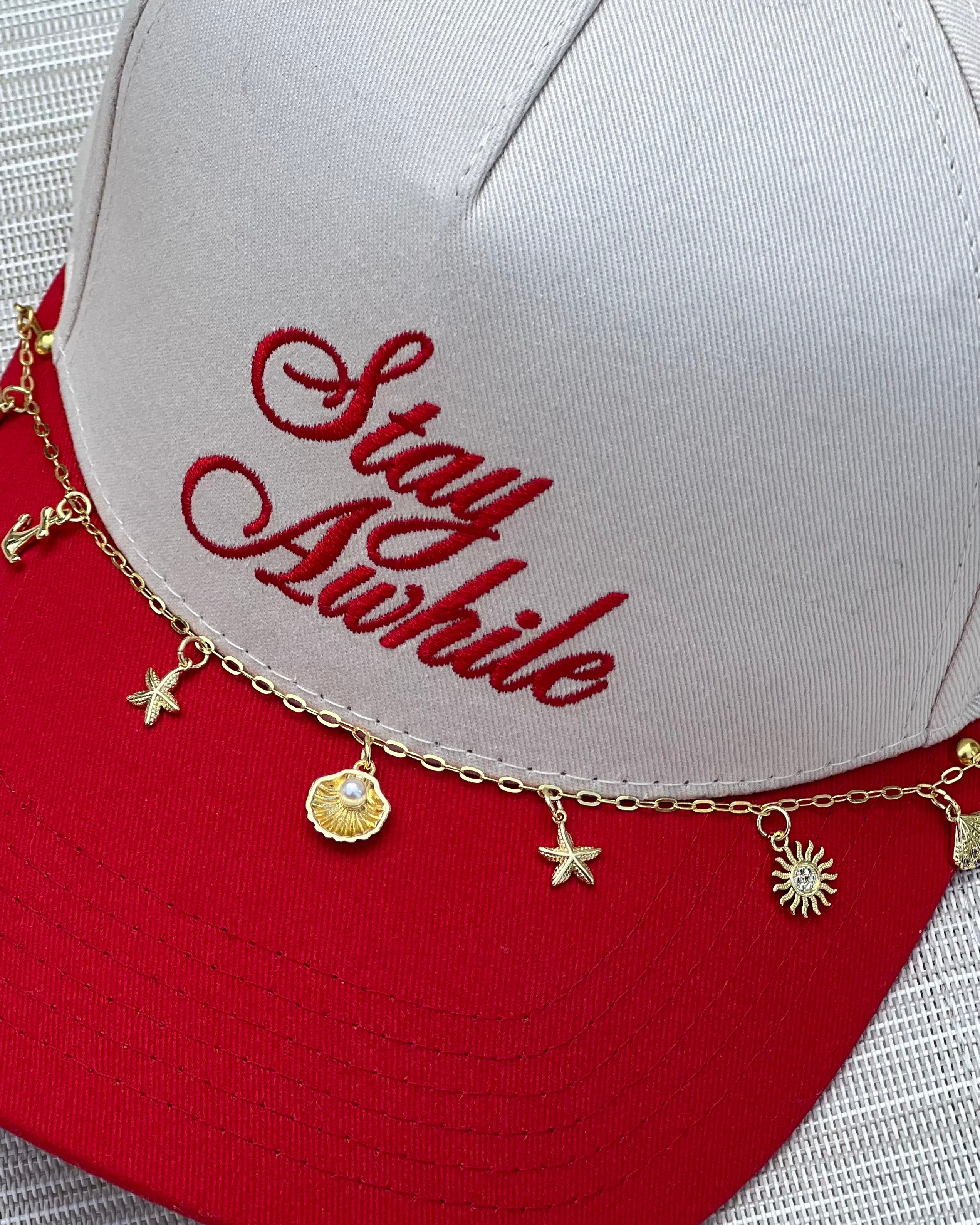 "SALLY SELLS SEASHELLS" HAT CHARMS