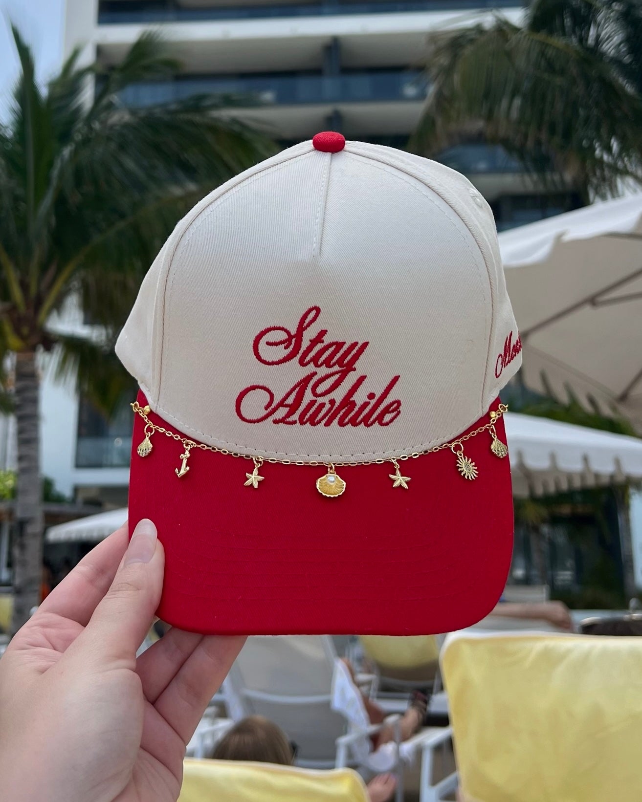 "SALLY SELLS SEASHELLS" HAT CHARMS