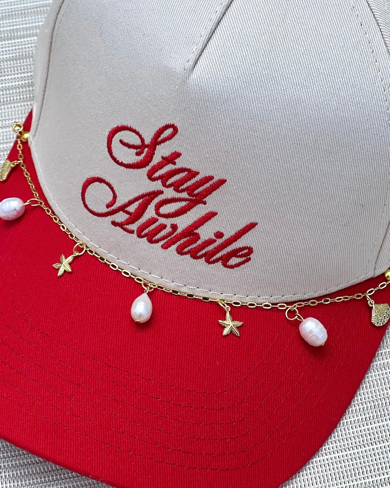 "WORLD IS YOUR OYSTER" HAT CHARMS