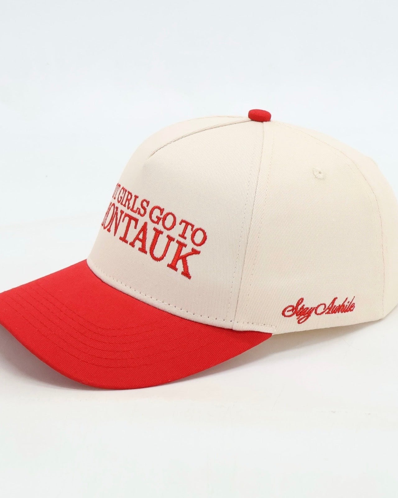 "HOT GIRLS GO TO MONTAUK" PETITE TRUCKER HAT